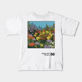 Flowers - Galaxie 500 - Minimal Style Illustration Artwork Kids T-Shirt